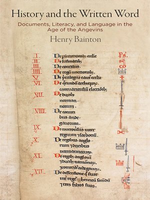 cover image of History and the Written Word